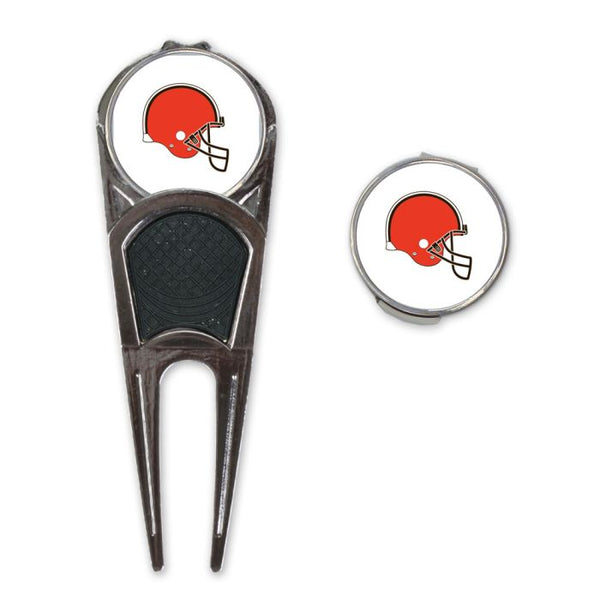 Wholesale-Cleveland Browns Golf Mark/Tool/H Clip Combo*