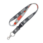 Wholesale-Cleveland Browns Gray Lanyard w/detachable buckle 1"