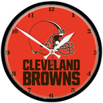 Wholesale-Cleveland Browns Helmet Round Wall Clock 12.75"