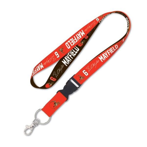 Wholesale-Cleveland Browns Lanyard w/detachable buckle 1" Baker Mayfield