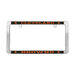 Wholesale-Cleveland Browns Lic Plt Frame Metal Thin Rim Value