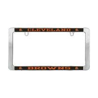 Wholesale-Cleveland Browns Lic Plt Frame Metal Thin Rim Value