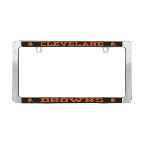 Wholesale-Cleveland Browns Lic Plt Frame Metal Thin Rim Value