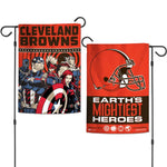 Wholesale-Cleveland Browns / Marvel (C) 2021 Marvel Garden Flags 2 sided 12.5" x 18"