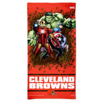 Wholesale-Cleveland Browns / Marvel (C) 2021 Marvel Spectra Beach Towel 30" x 60"