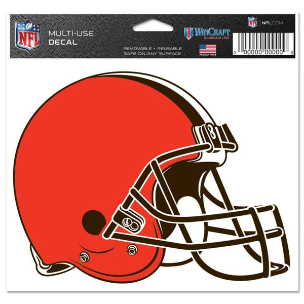 Wholesale-Cleveland Browns Multi-Use Decal -Clear Bckrgd 5" x 6"