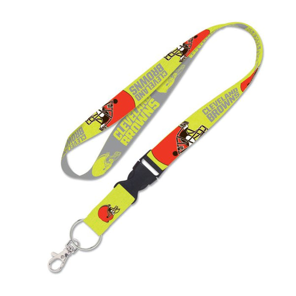 Wholesale-Cleveland Browns NEON Lanyard w/detachable buckle 1"