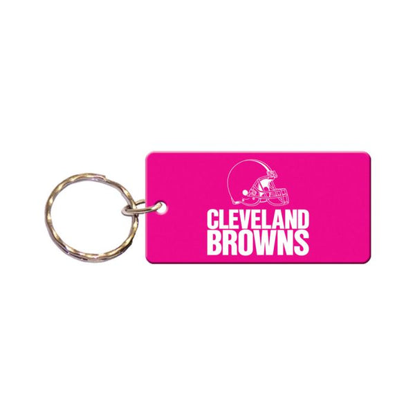 Wholesale-Cleveland Browns PINK Keychain Rectangle