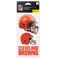 Wholesale-Cleveland Browns Perfect Cut Decal Set of Two 4"x4"