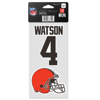 Wholesale-Cleveland Browns Perfect Cut Decal Set of two 4"x4" Deshaun Watson