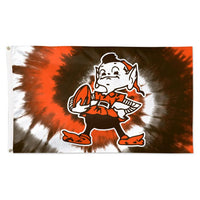 Wholesale-Cleveland Browns Retro Tie Dye Flag - Deluxe 3' X 5'