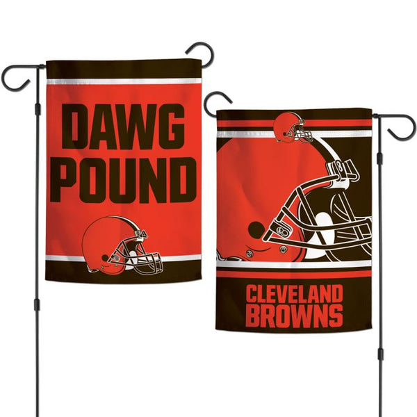 Wholesale-Cleveland Browns SLOGAN Garden Flags 2 sided 12.5" x 18"