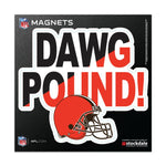 Wholesale-Cleveland Browns SLOGAN Outdoor Magnets 6" x 6"