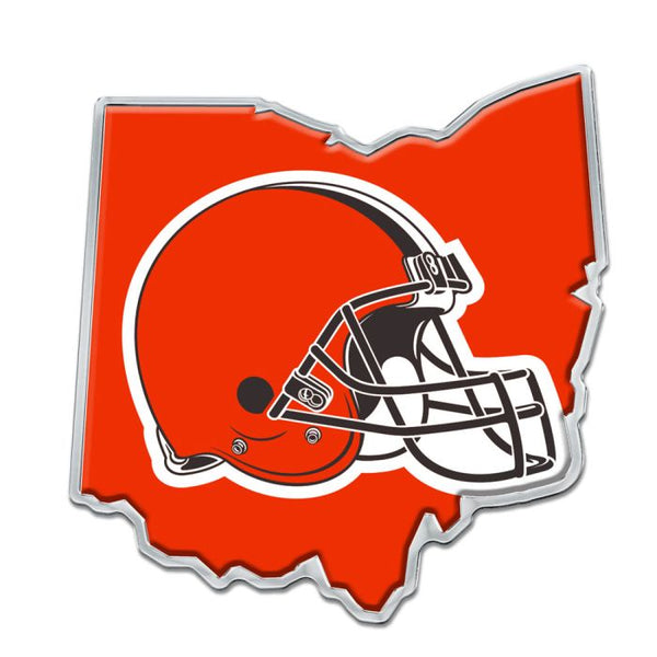 Wholesale-Cleveland Browns STATE SHAPE Acrylic Auto Emblem