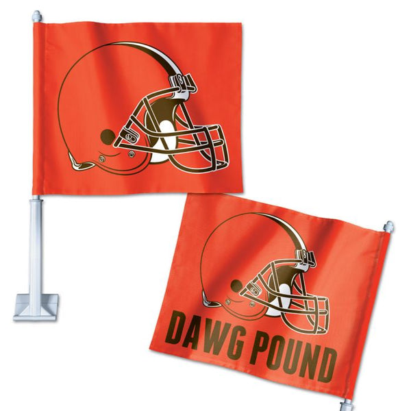 Wholesale-Cleveland Browns Slogan Car Flag 11.75" x 14"