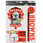 Wholesale-Cleveland Browns / Star Wars Mandalorian Multi Use 3 Fan Pack