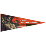 Wholesale-Cleveland Browns / Star Wars Mandalorian Premium Pennant 12" x 30"