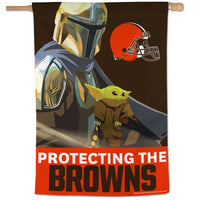 Wholesale-Cleveland Browns / Star Wars Mandalorian Vertical Flag 28" x 40"