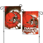 Wholesale-Cleveland Browns Tie Dye Garden Flags 2 sided 12.5" x 18"