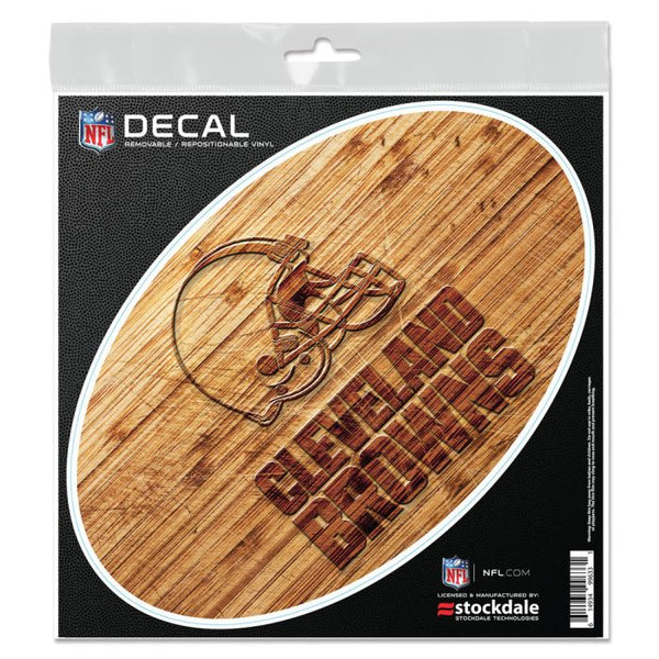 Wholesale-Cleveland Browns WOOD All Surface Decal 6" x 6"
