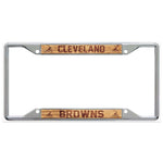 Wholesale-Cleveland Browns WOOD Lic Plt Frame S/S Printed