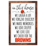 Wholesale-Cleveland Browns Wood Sign 11" x 17" 1/4" thick