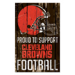 Wholesale-Cleveland Browns Wood Sign 11" x 17" 1/4" thick