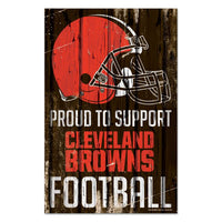 Wholesale-Cleveland Browns Wood Sign 11" x 17" 1/4" thick