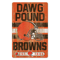 Wholesale-Cleveland Browns Wood Sign 11" x 17" 1/4" thick