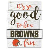 Wholesale-Cleveland Browns Wood Sign 11"X14"