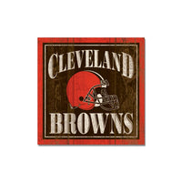 Wholesale-Cleveland Browns Wooden Magnet 3" X 3"