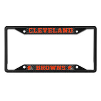 Wholesale-Cleveland Browns carbon Lic Plt Frame S/S