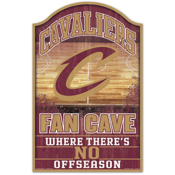 Wholesale-Cleveland Cavaliers Fan Cave Wood Sign 11" x 17" 1/4" thick