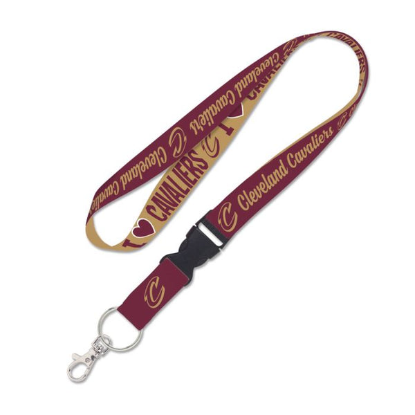 Wholesale-Cleveland Cavaliers HEART Lanyard w/detachable buckle 1"