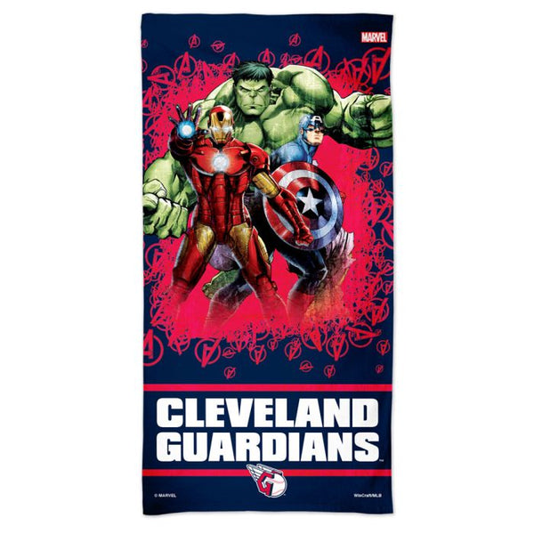 Wholesale-Cleveland Guardians / Marvel (C) 2021 Marvel Spectra Beach Towel 30" x 60"