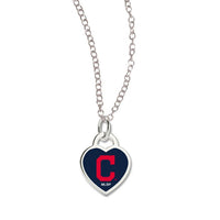 Wholesale-Cleveland Guardians Necklace w/3D Heart