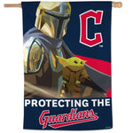 Wholesale-Cleveland Guardians / Star Wars Mandalorian Vertical Flag 28" x 40"