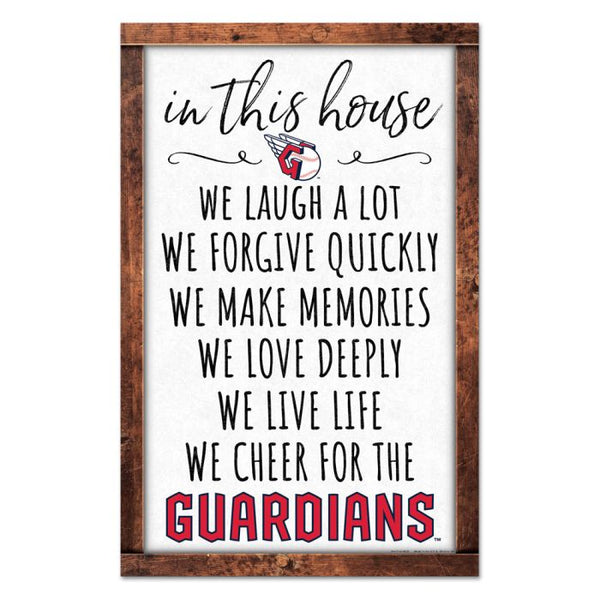 Wholesale-Cleveland Guardians Wood Sign 11" x 17" 1/4" thick