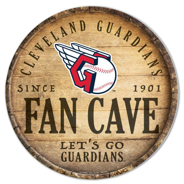 Wholesale-Cleveland Guardians Wood Sign 14" RND