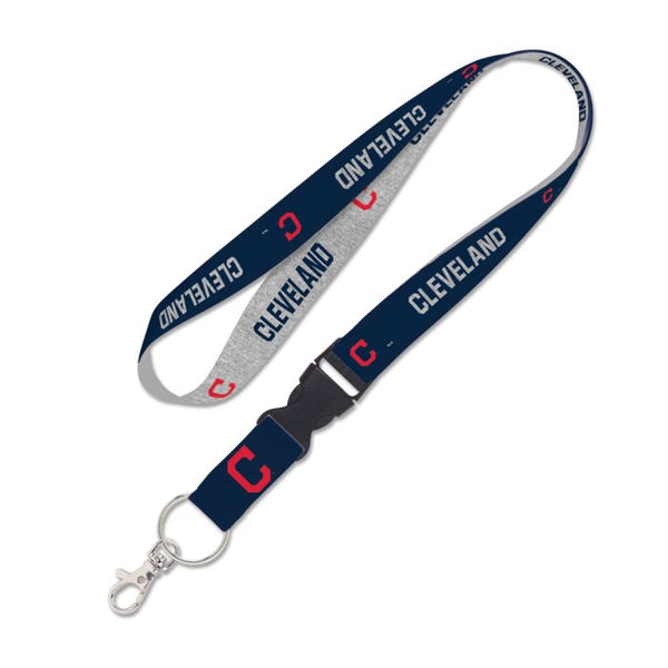 Wholesale-Cleveland Guardians heather Lanyard w/detachable buckle 1"