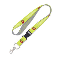 Wholesale-Cleveland Guardians neon Lanyard w/detachable buckle 1"