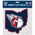 Wholesale-Cleveland Guardians state shape Perfect Cut Color Decal 8" x 8"