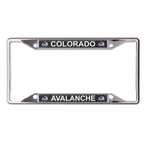 Wholesale-Colorado Avalanche CARBON Lic Plt Frame S/S Printed