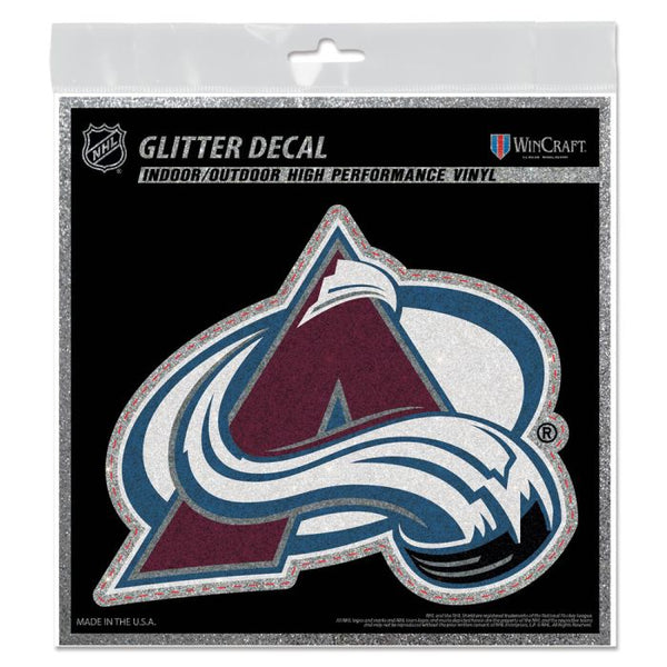 Wholesale-Colorado Avalanche Decal Glitter 6" x 6"