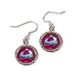 Wholesale-Colorado Avalanche Earrings Jewelry Carded Round