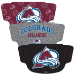 Wholesale-Colorado Avalanche Fan Mask Face Cover 3 Pack