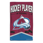 Wholesale-Colorado Avalanche HOCKEY PLAYER IN TRAINING Burp Cloth 10" x 17"