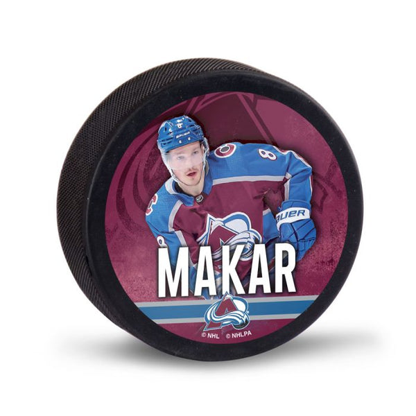 Wholesale-Colorado Avalanche Hockey Puck Packaged Cale Makar