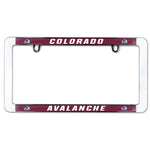 Wholesale-Colorado Avalanche Lic Plt Frame Metal Thin Rim Value