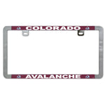 Wholesale-Colorado Avalanche Metal Lic. Plate Frame Slim